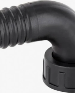 Angle hose connector 20mm PP with union nut 3/4" fm